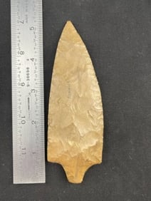 5 & 1/8" Adena Indian Artifact Arrowhead