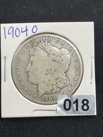 1904 O Morgan Silver Dollar Coin