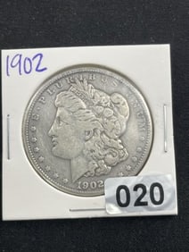 1902 Morgan Silver Dollar Coin