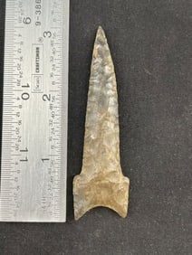 3 & 1/8" Dalton Indian Artifact Arrowhead