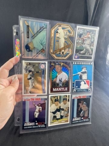 9 Assorted Mickey Mantle Baseball Cards (1 of 2)