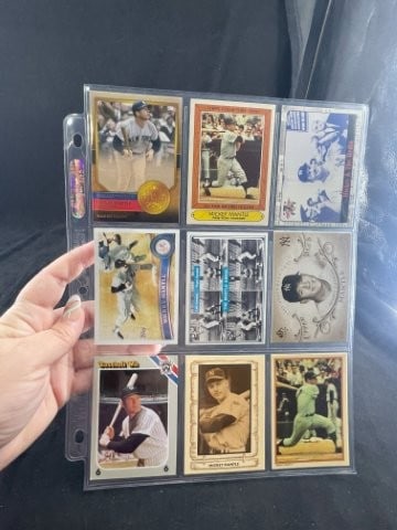 9 Assorted Mickey Mantle Baseball Cards (1 of 2)