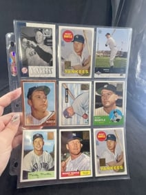 9 Assorted Mickey Mantle Baseball Cards