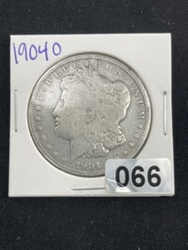 1904 O Morgan Silver Dollar Coin