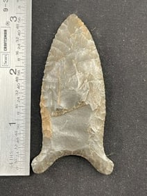 3 & 1/8" Clovis Indian Artifact Arrowhead
