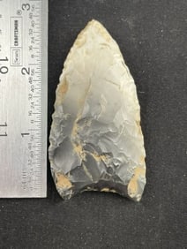 2 & 3/4" Clovis Indian Artifact Arrowhead