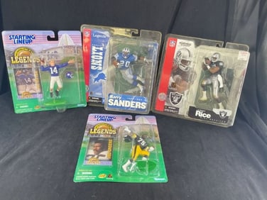 4 Football Figurines