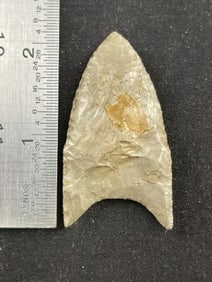 2 & 1/4" Clovis Indian Artifact Arrowhead