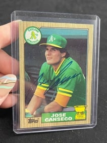 Jose Canseco Hand Signed Authentic Autograph
