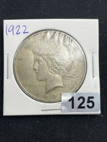 1922 Peace Silver Dollar Coin