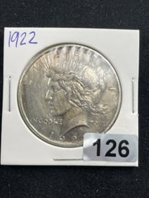 1922 Peace Silver Dollar Coin