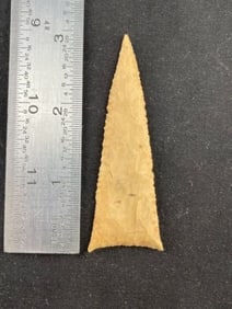 2 & 7/8" Triangle Indian Artifact Arrowhead