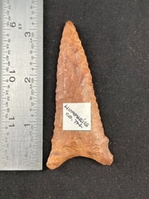 3 & 1/8" Dalton from Humphrey County, Tennessee Indian Artifact Arrowhead