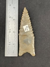 3 & 7/8" Dalton from Tennessee Indian Artifact Arrowhead