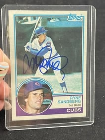 Ryne Sandberg Hand Signed Authentic Autograph