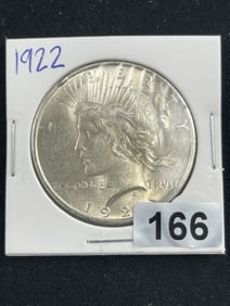 1922 Peace Silver Dollar Coin