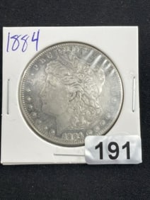 1884 Morgan Silver Dollar Coin