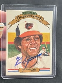 Ken Singleton Hand Signed Authentic Autograph