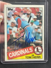 Tom Herr Hand Signed Authentic Autograph