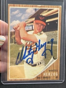 Whitey Herzog Hand Signed Authentic Autograph