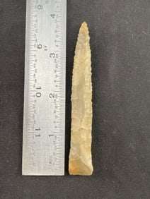 3 & 3/4" Drill Indian Artifact Arrowhead