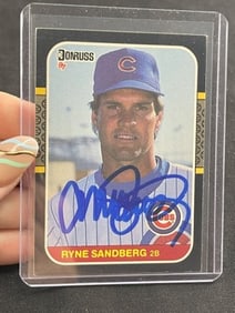 Ryne Sandberg Hand Signed Authentic Autograph