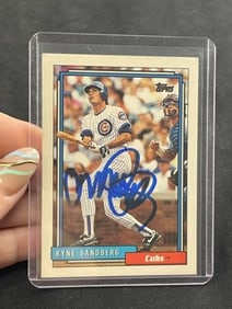 Ryne Sandberg Hand Signed Authentic Autograph