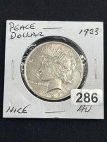 1923 Peace Silver Dollar Coin
