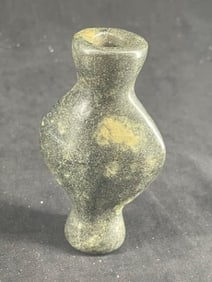 Bottle Bannerstone from Illinois Indian Artifact Arrowhead
