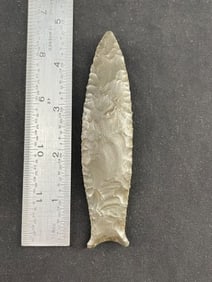4 & 3/4" Cumberland Indian Artifact Arrowhead