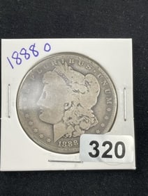 1888 O Morgan Silver Dollar Coin