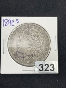 1890 S Morgan Silver Dollar Coin