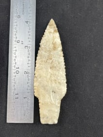 4 & 1/8" Adena Indian Artifact Arrowhead