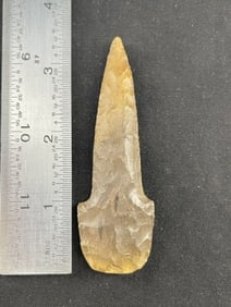 3 & 1/2" Drill Indian Artifact Arrowhead