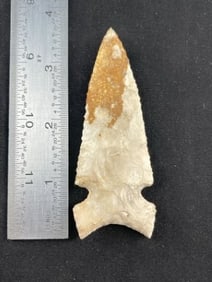 3 & 5/8" Graham Cave Indian Artifact Arrowhead