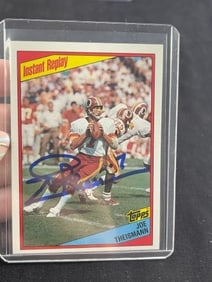Joe Theismann Hand Signed Authentic Autograph