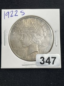 1922 S Peace Silver Dollar Coin