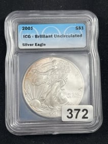 2001 UNC Silver Eagle Coin