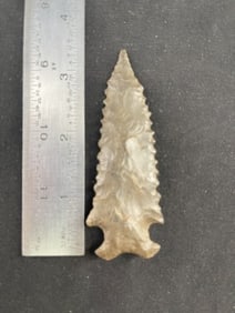 3 & 1/2" Pine Tree Indian Artifact Arrowhead