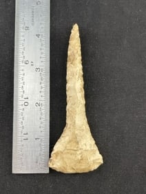 4 & 1/4" Paddle Drill Indian Artifact Arrowhead