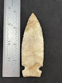 3 & 7/8" Hickory Ridge Indian Artifact Arrowhead