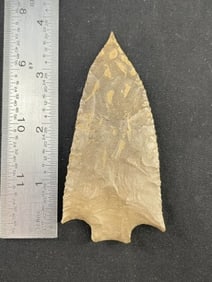 3 & 7/8" Kirk Indian Artifact Arrowhead