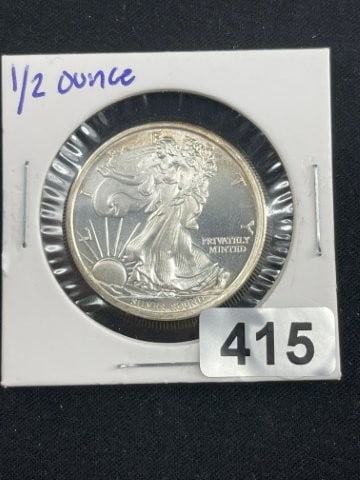 1/2 Ounce Silver Round Coin (1 of 2)