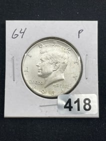 1964 Kennedy Half Dollar Coin