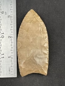 3 & 1/4" Clovis Indian Artifact Arrowhead