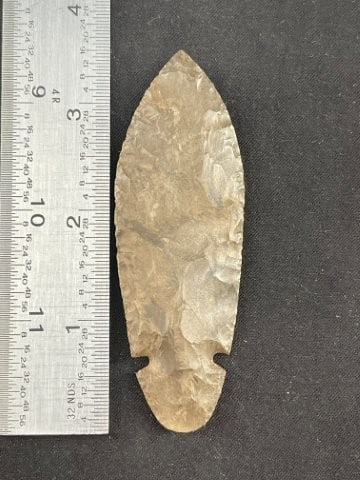 3 & 1/2" Turkeytail Indian Artifact Arrowhead (1 of 3)