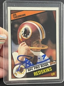 Joe Theismann Hand Signed Authentic Autograph