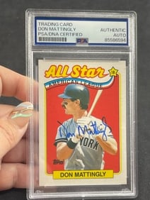Don Mattingly Hand Signed Authentic Autograph