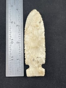 3 & 7/8" Hickory Ridge Indian Artifact Arrowhead