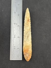 4 & 3/4" Drill Indian Artifact Arrowhead